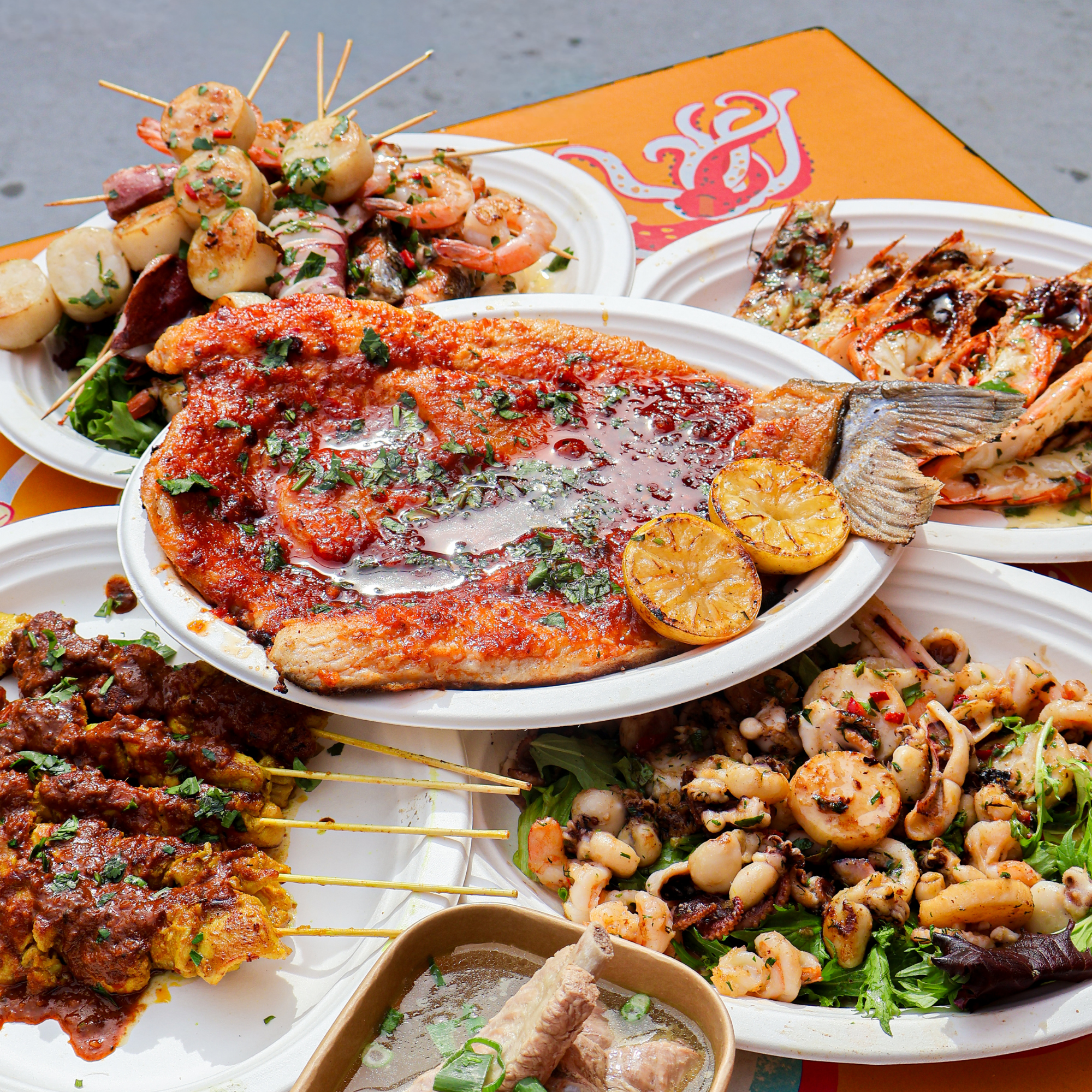 Singapore Hawker Spicy Food